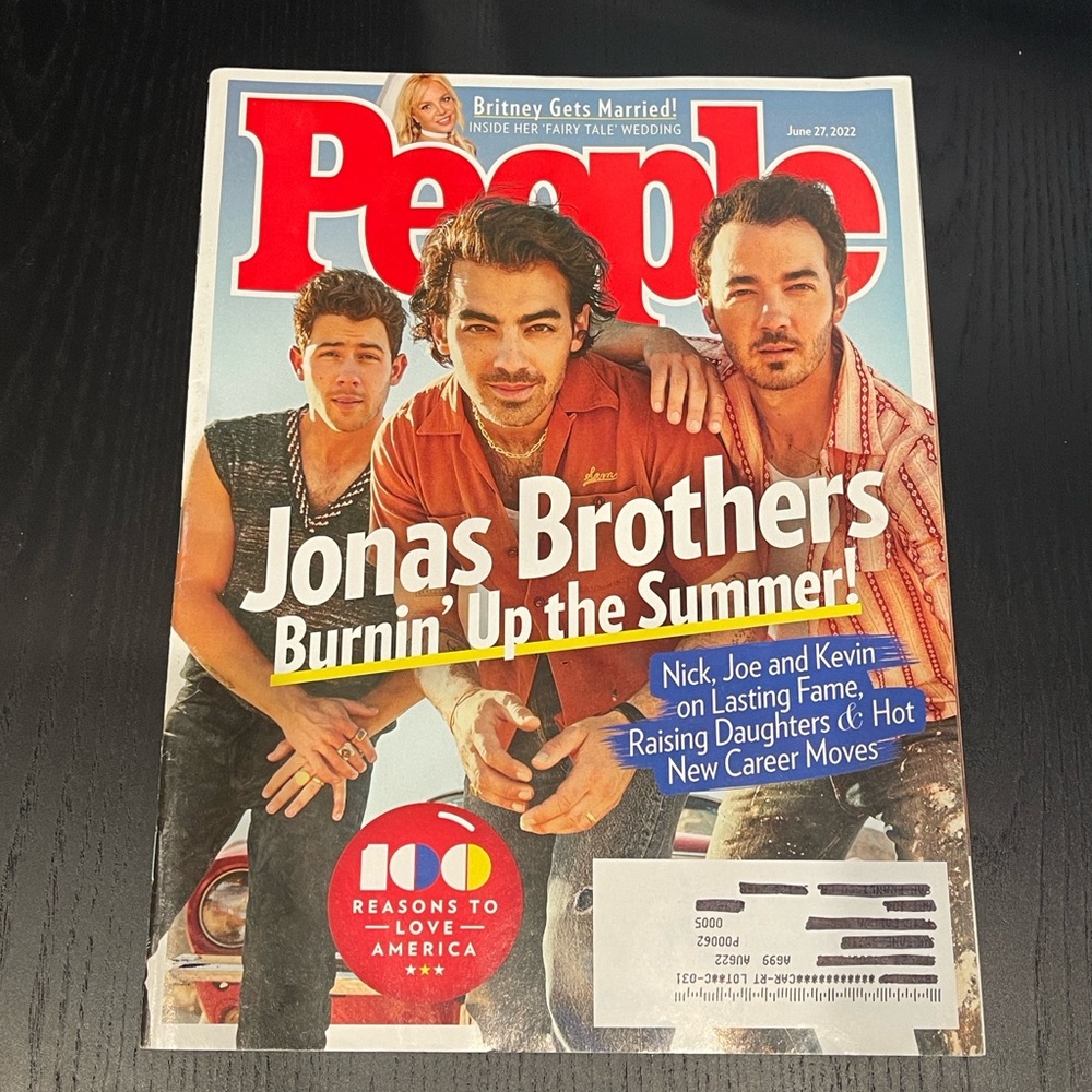 People Magazine Issue June 27, 2022 Jonas Brothers Burnin’ Up the Summer!